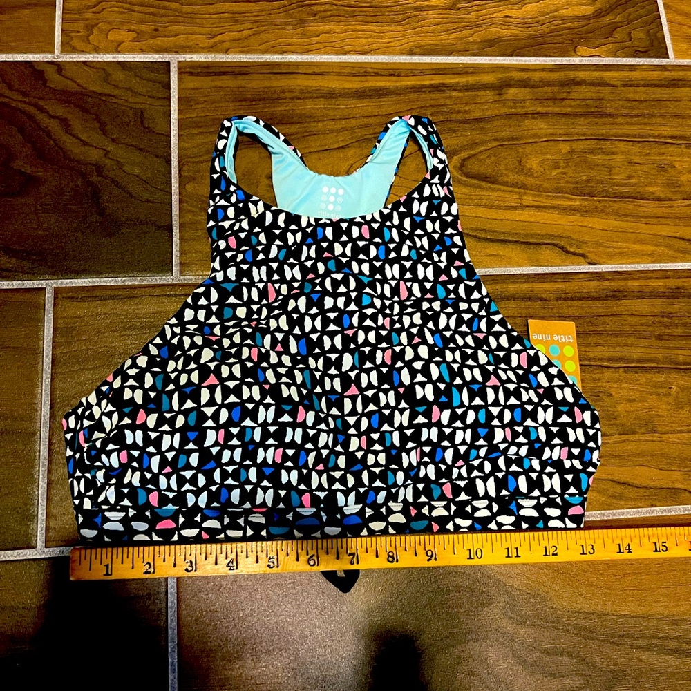 Title nine ladies SZS swim top. NWT, ties in back, see pics for details.